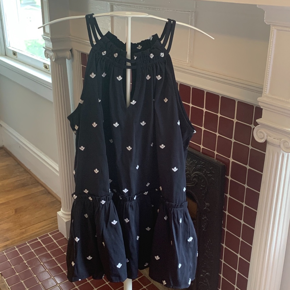 Loft strappy floral top.‎ Bought at a sale. Great details  worn once